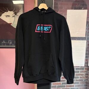 Mr. Beast Hoodie with Bold Logo Graphic